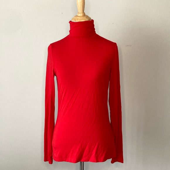 Ralph Lauren Red Turtleneck Sz Petite Small - Picture 2 of 7